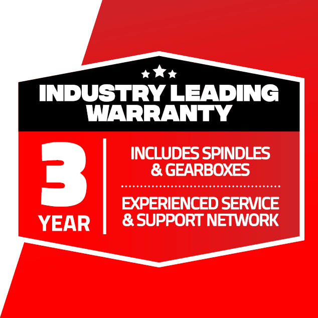 3 Year Industry Leading Warranty Logo